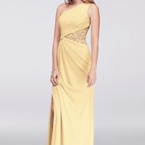 David’s bridal bridesmaid, size 6, canary yellow